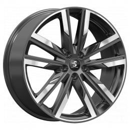 КиК КР014 (20_EXEED VX) 8x20 PCD5x108 ET36 Dia65.1 Diamond Black Gris